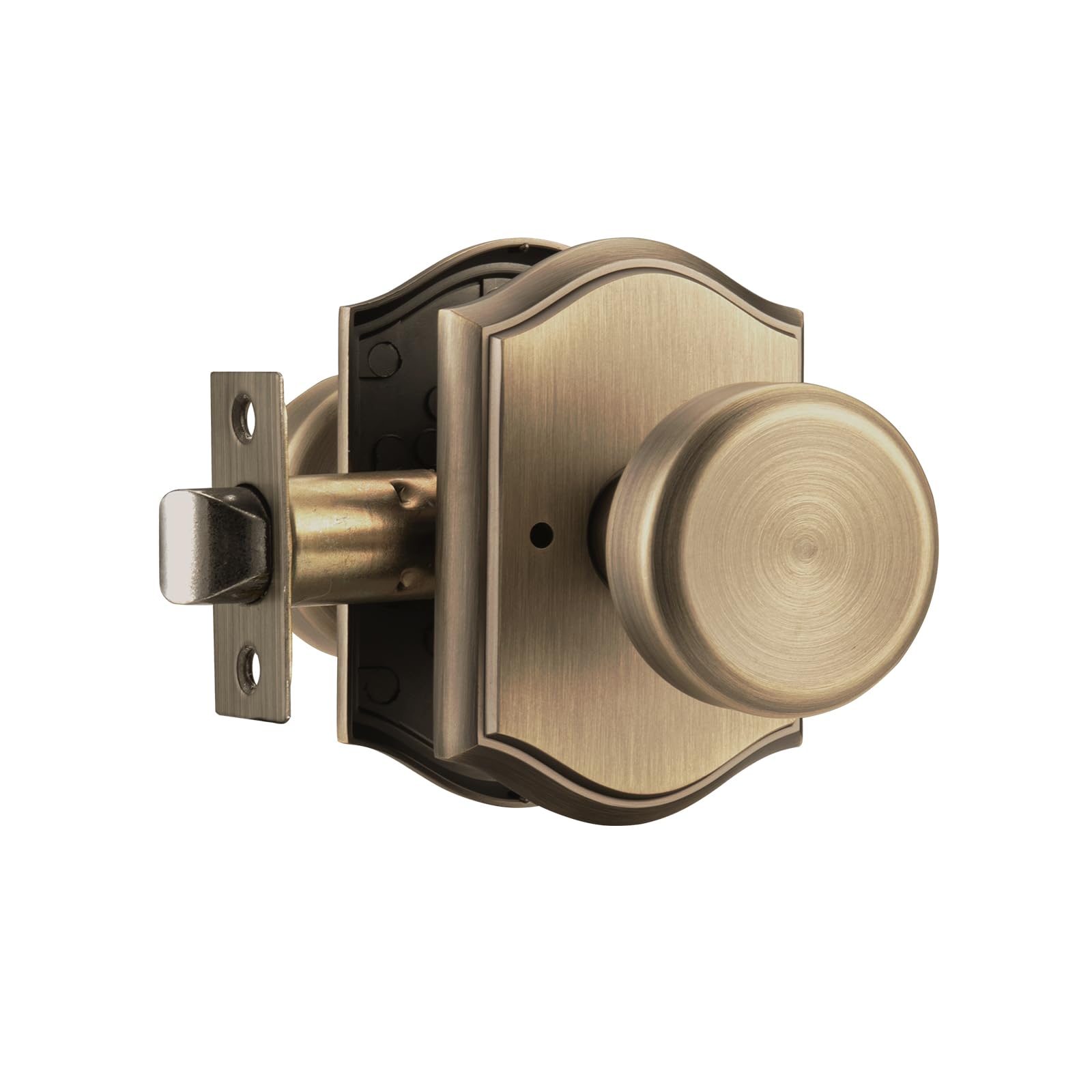 Black Privacy Door Knob with Push Lock - FREE SHIPPING -8