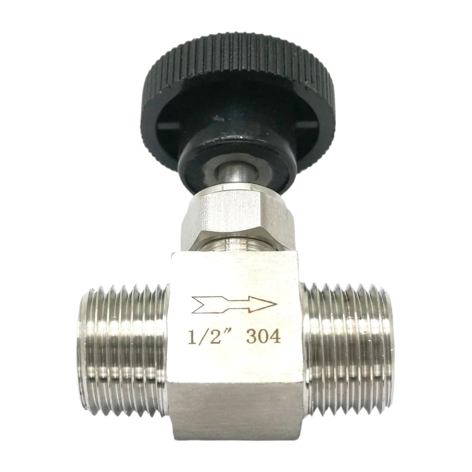 Zawór iglicowy Żuraw 0.3 cm 0.6 cm 1 cm 1.3 cm BSPT NPT Męski 304 Zawór odcinający ze stali nierdzewnej 900 psi 1 szt