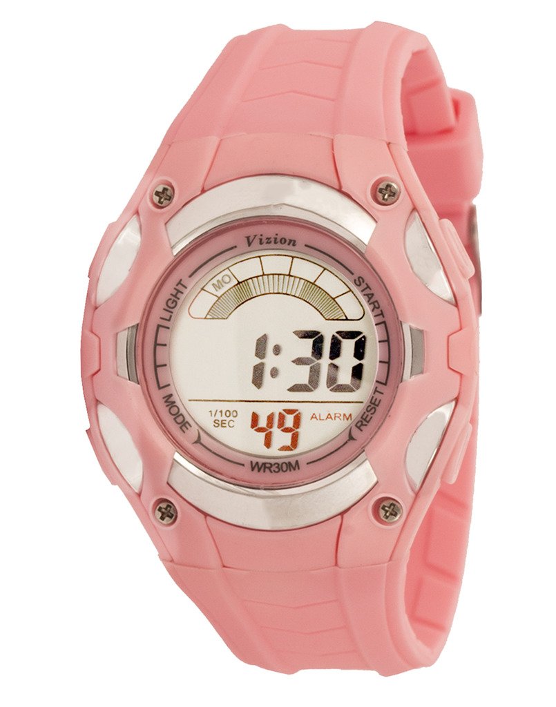 Vizion Digital Multi-Color Dial Sports-Alarm-Backlight Watch for Kids-W-8528019-4 (B01N9SYXTJ) Amazon Price History, Amazon Price Tracker