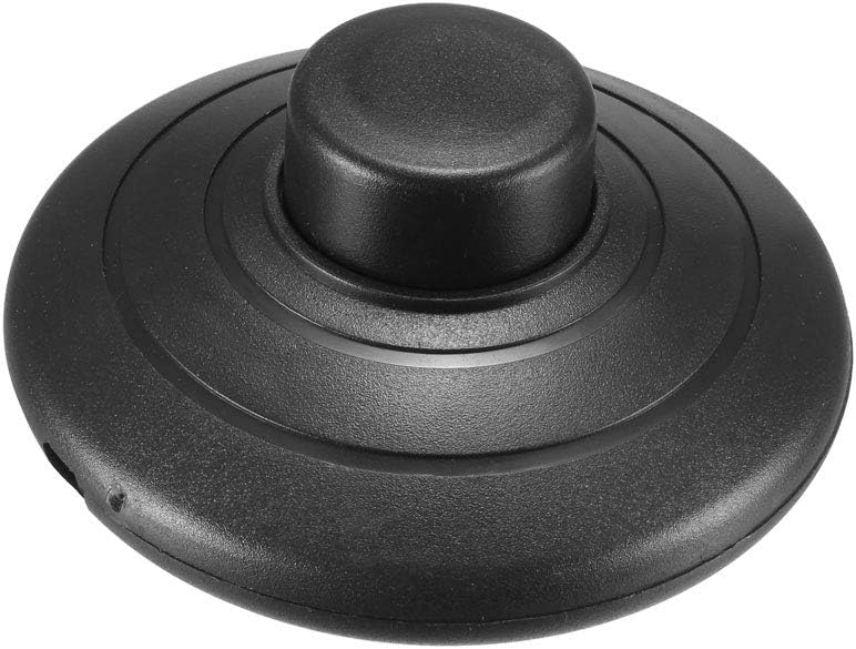 uxcell Inline Latching Foot Pedal Push Button Switch, 250V