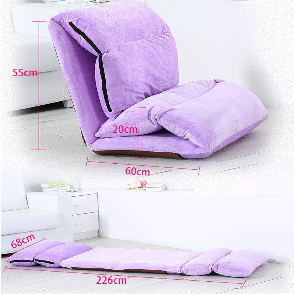 Silla de suelo portátil acolchada, silla sin patas, sofá de suelo plegable con reposabrazos, silla mirador con respaldo, diseño ergonómico para leer, yoga, niñas, estilo elegante.