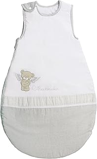 roba Schlafsack 70 cm Heartbreaker - Babyschlafsack ganzjährig für Neugeborene - Atmungsaktive Baumwolle - Unisex Kinderschlafsack mit Bären Motiv
