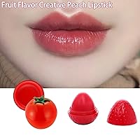 Vista 4 de Galand Crema de labios hidratante suavizar el brillo de la forma de la fruta de dibujos animados protector de labios reparación de arrugas de labios