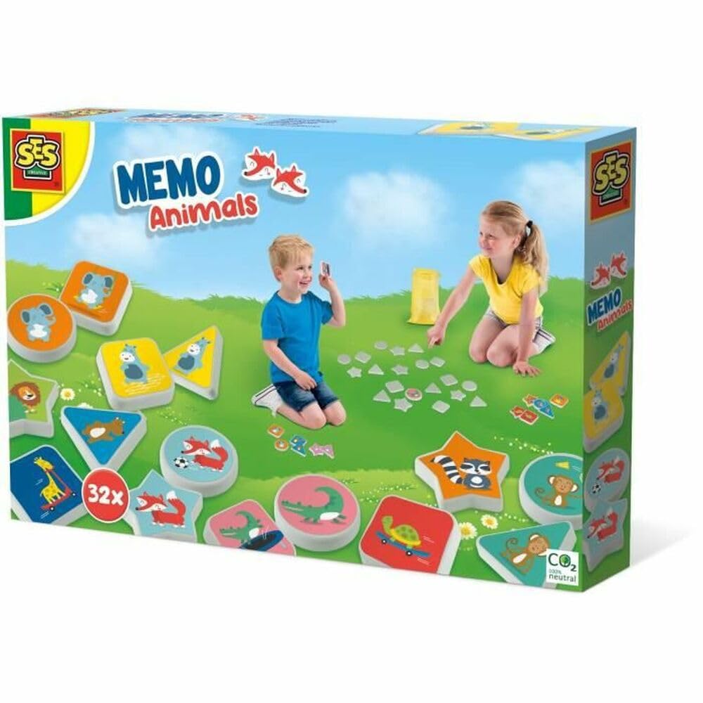 SES Creative 02233 Memo Animals Outdoor Memory Game, Various Colours, Large