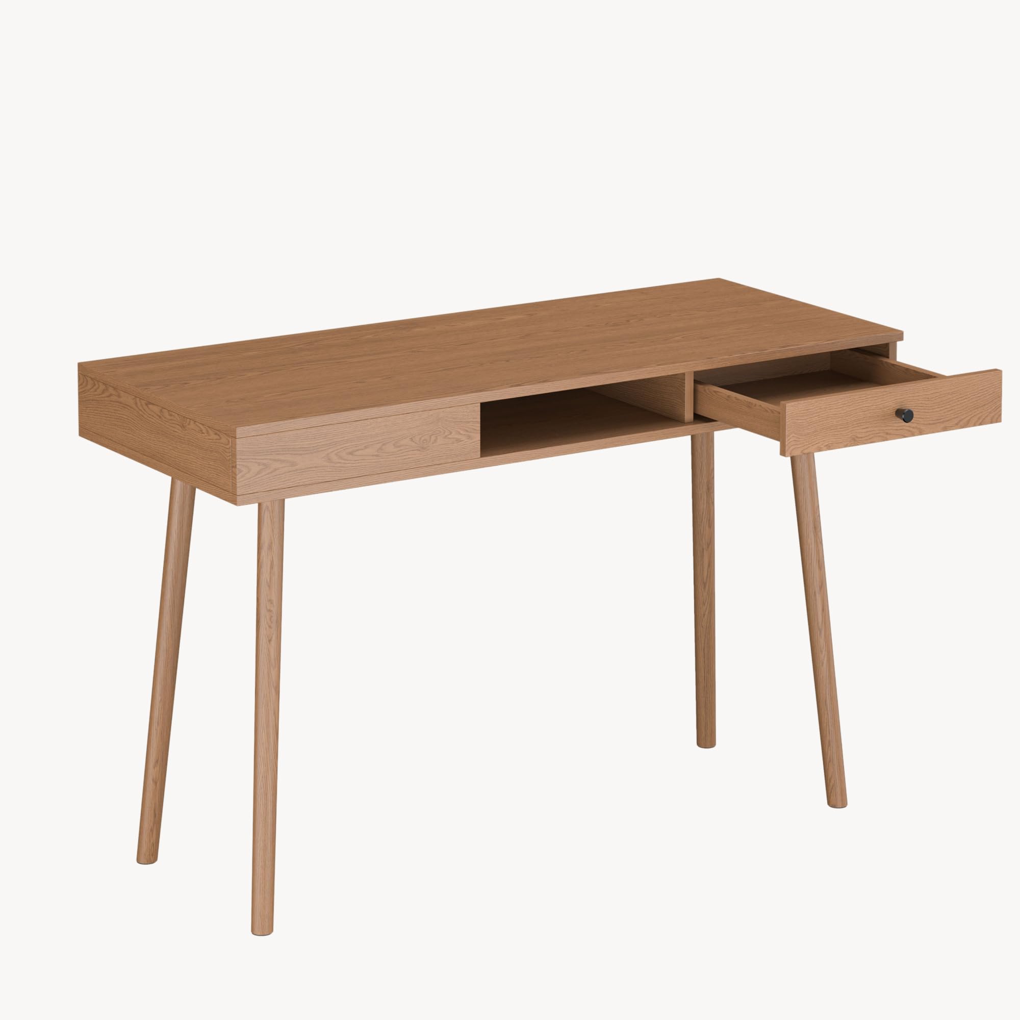[en.casa] Scrivania con Cassetto, 75x115x48 cm Effetto Noce