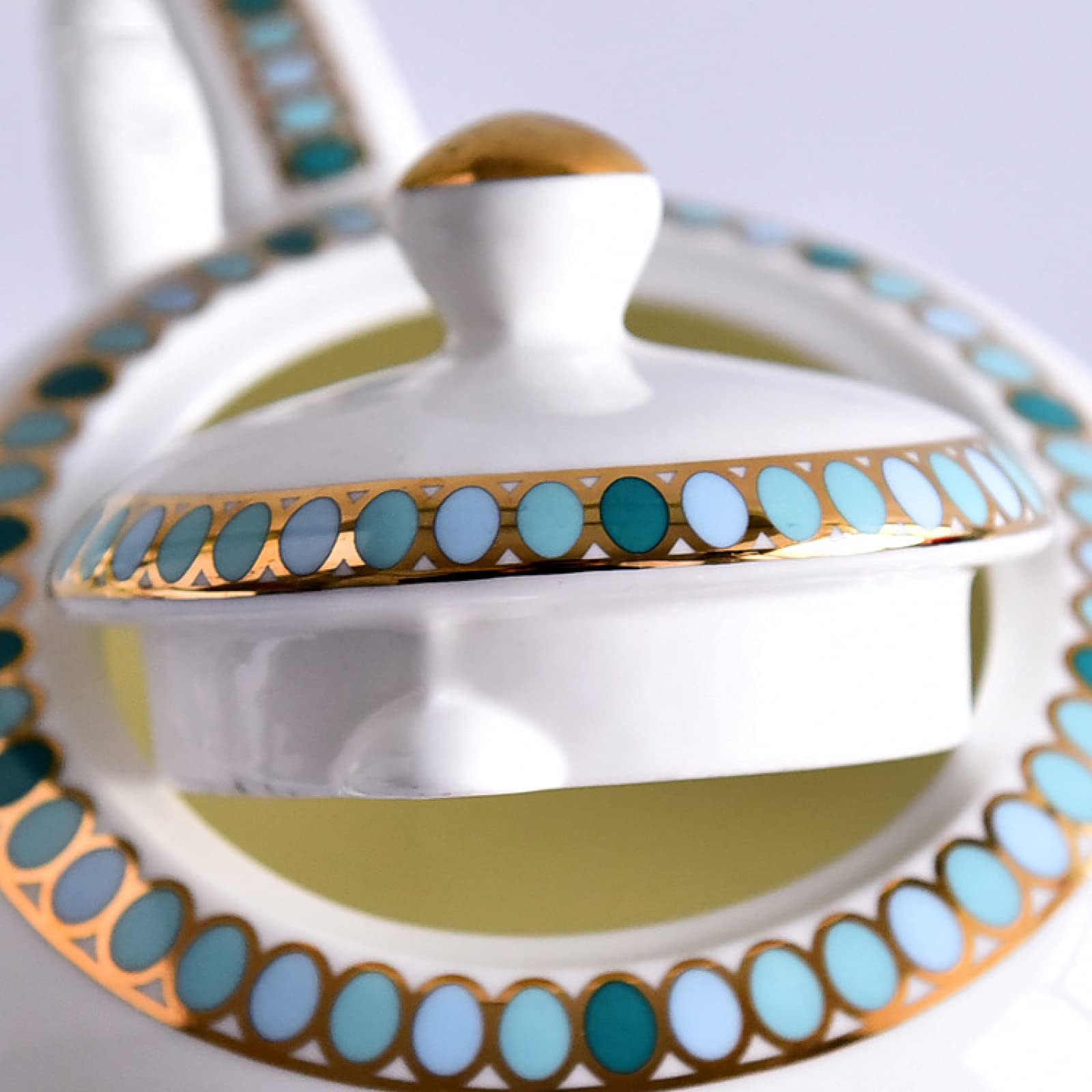 Set di tazzine da caffè in porcellana, set con piattino e tazza, set da tè in porcellana da 15 pezzi Set di tazze da caffè e piattino con teiera, zuccheriera e brocca for il latte, regalo for adulti e