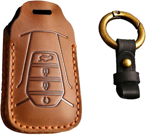Funda protectora para llave de automóvil Isuzu MU-X Series DMAX D-Max X-Terrain - Llavero de cuero para llave de automóvil, accesorio de automóvil