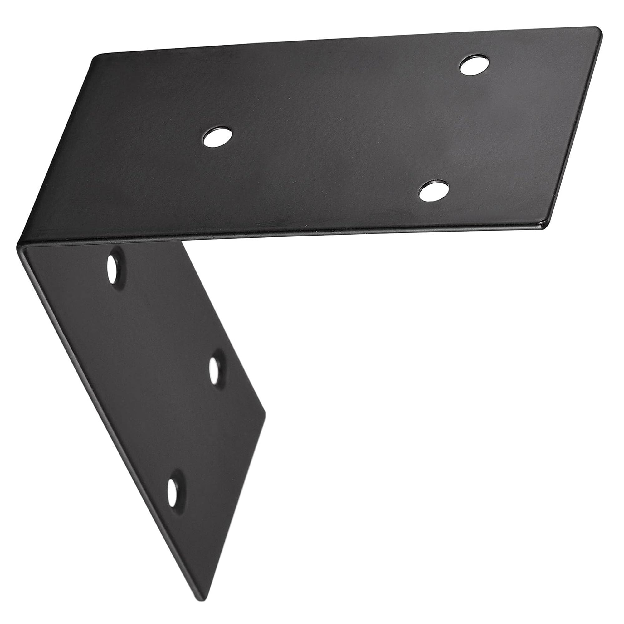 TA-VIGOR Heavy Duty L Brackets, 100x100x50mm Black Stainless Steel Corner Braces, 90 Degree Brackets with Screws - Image 4
