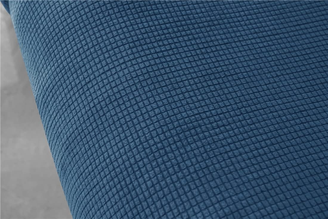 Stretch Jacquard Recliner Chair Cover Loveseat Slipcovers for 2 Cushion Recliner Couch Cover 6 Piece Polyester Sofa Furniture Protector Slipcovers with Side Pocket Machine Washable
