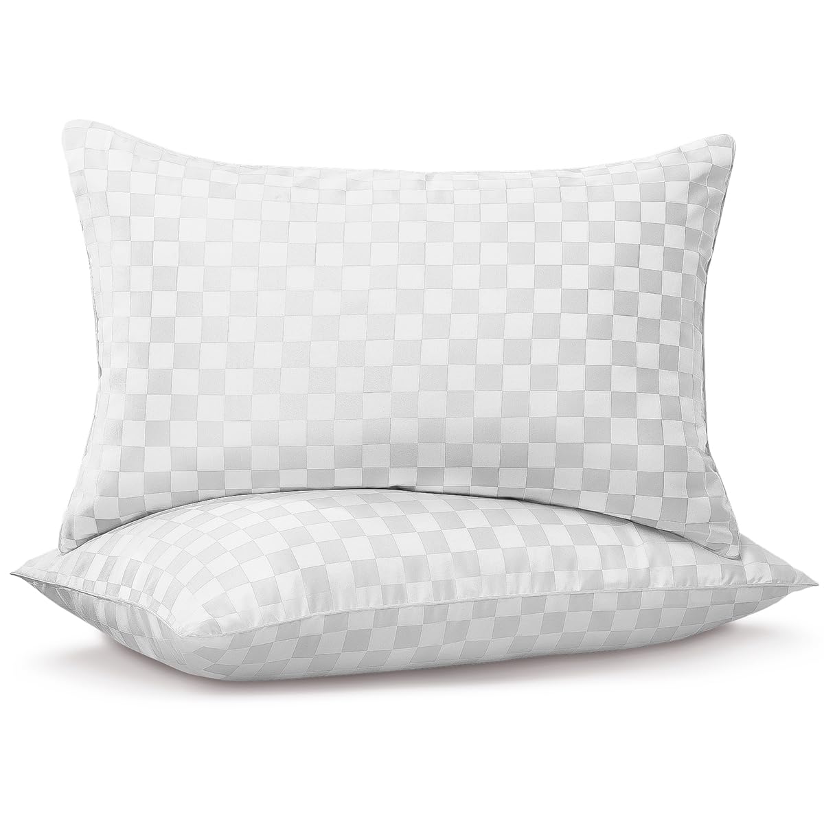 Swandream Standard Pillows Set of 2, Soft and Skin Friendly Down Alternative Pillow for Sleeping, Cooling Breathable Pillow for Back, Stomach or Side Sleepers, 20 * 26 Inches