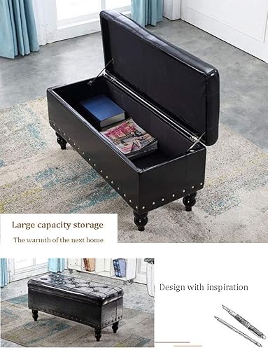 Miniatura 6 de Taburete de almacenamiento bancos de almacenamiento banco de sofá banco de dormitorio cama taburete de almacenamiento banco de zapatos banco largo