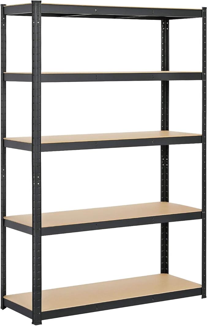 Yaheetech Heavy Duty Garage Storage Shelves, 5Tier Metal Storage Racks