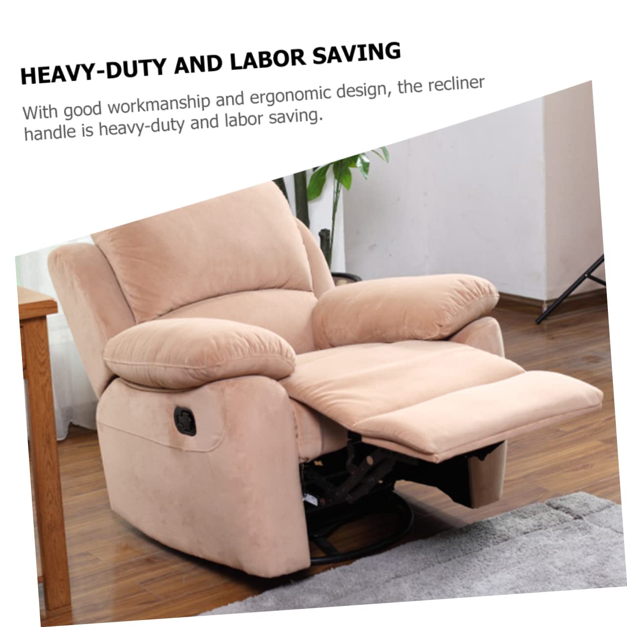 Poignée De Rechange Pour Fauteuil Inclinable - Levier De Libération Noir En Alliage (11,1 Cm) - Compatible Avec La Plupart Des Canapés
