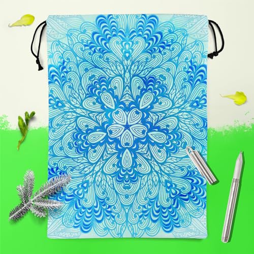 Image of ArtzFolio Ethnic Ornament D3 | Reusable Sack Bag | Bag for Gym, Storage, Vegetable & Travel