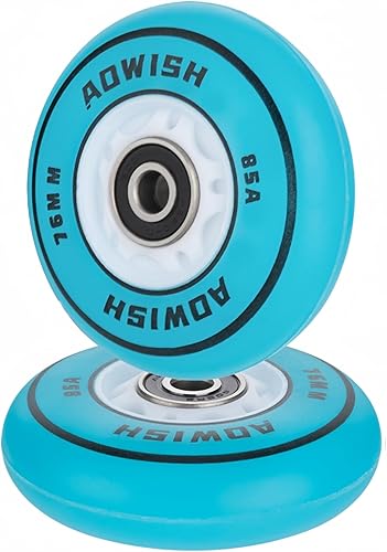 Ruedas iluminadoras para patineta de 2.677 in con luz LED de 90 A, con destello luminoso Ripster, mini ruedas de repuesto con rodamientos ABEC-9