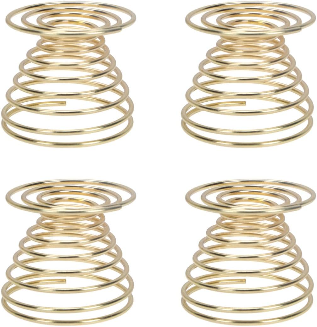 4pcs Spring Egg Cup Holder Mini Stainless Steel for Boiled Eggs