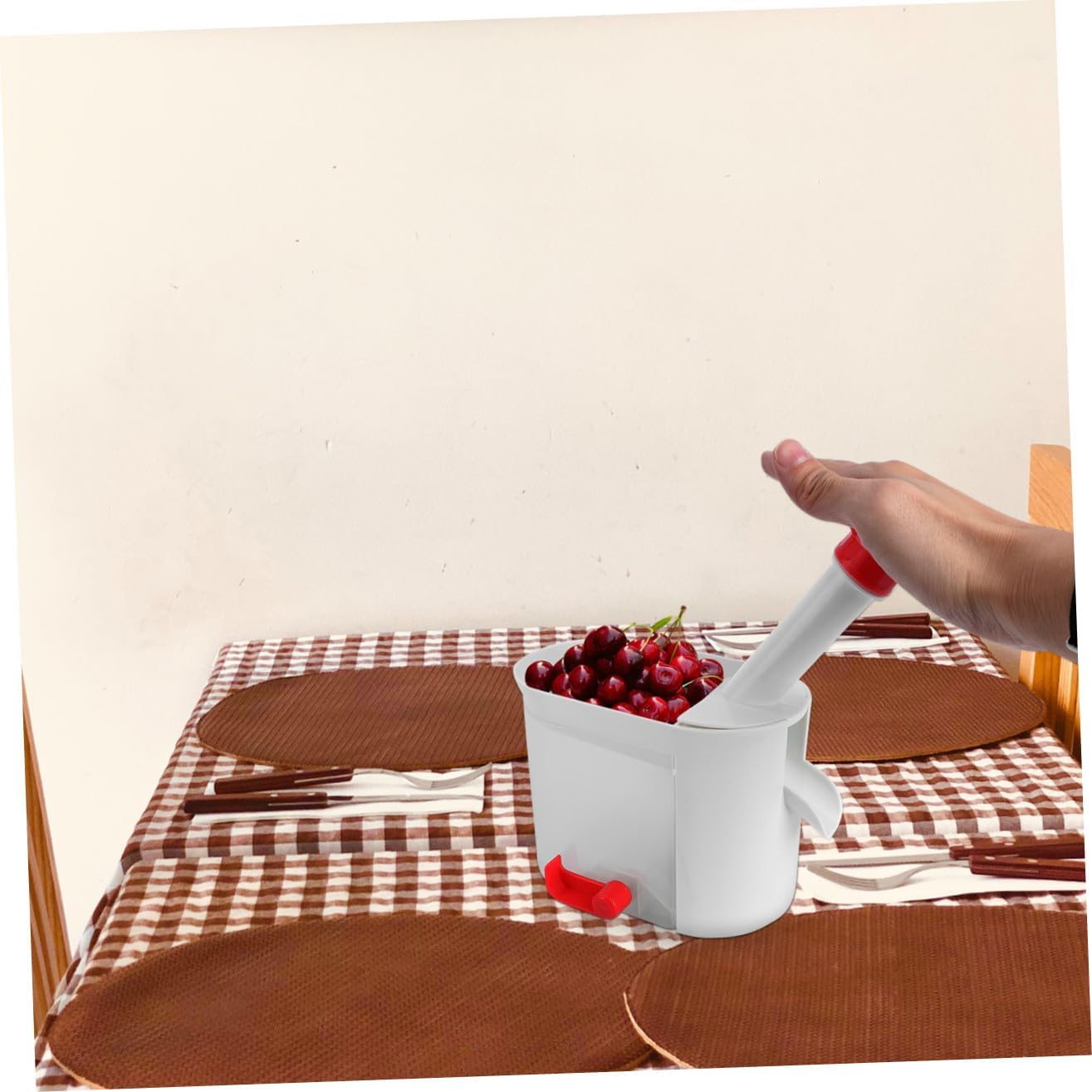 DECHOUS Multifunctional Cherry Pitter Tool Easy Grip Fruit and Vegetable Corer for for Efficient Cherry Core Removal Kitchen Gadget for Prep
