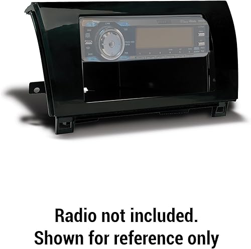 Miniatura 4 de Scosche TA2073B Kit de instalación de tablero de radio de bolsillo doble DIN o DIN individual con almacenamiento de radio compatible con Toyota