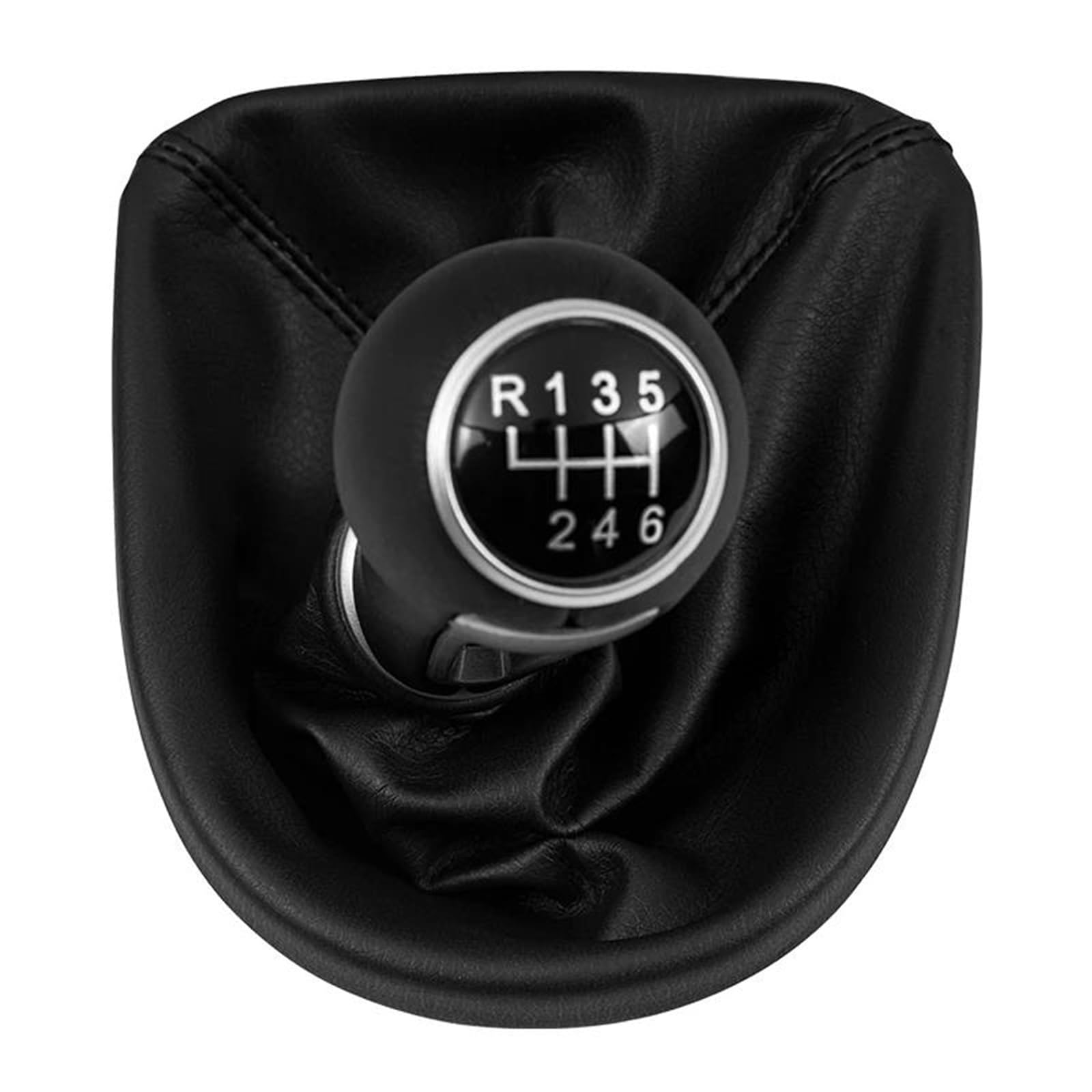 5 Vitesses)Pommeau De Levier De Vitesse Levier De Vitesse 5 6 Vitesses ABS Avec Guêtre En Cuir