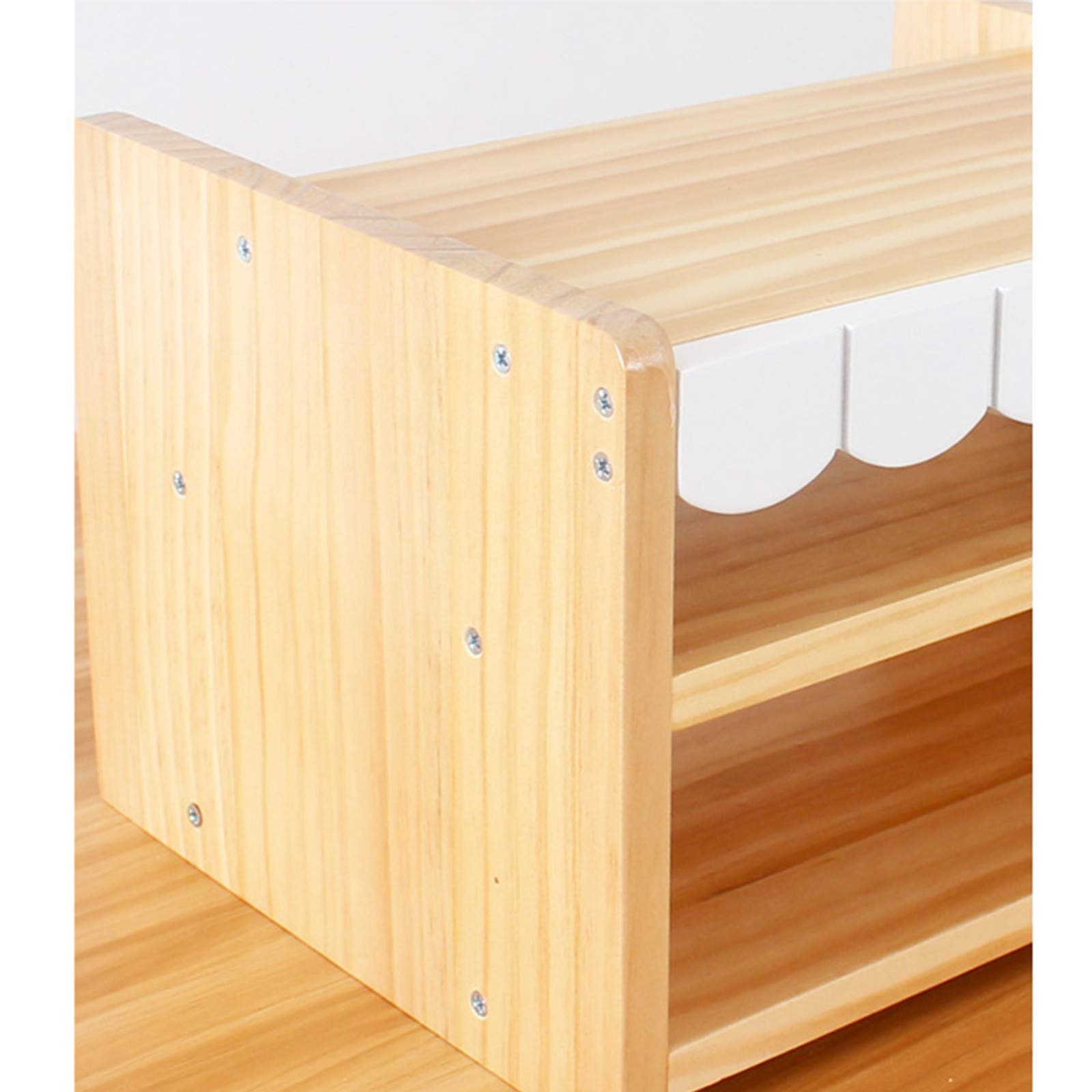 Router Aufbewahrungsbox – Massivholz TV Set-Top-Box Rack, Desktop-Regal für Kabelboxen, WLAN-Router, Fernbedienungen, DVD-Player und Modems