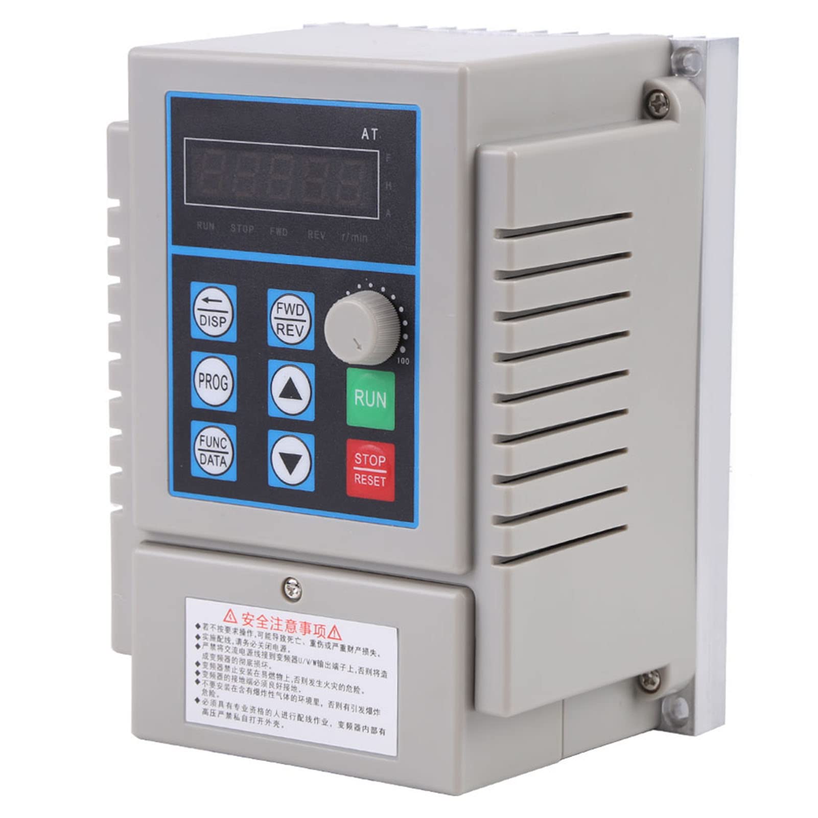 VFD Variateur de Fréquence SEAFRONT 220V AC pour Moteur Monophasé 0.45kW