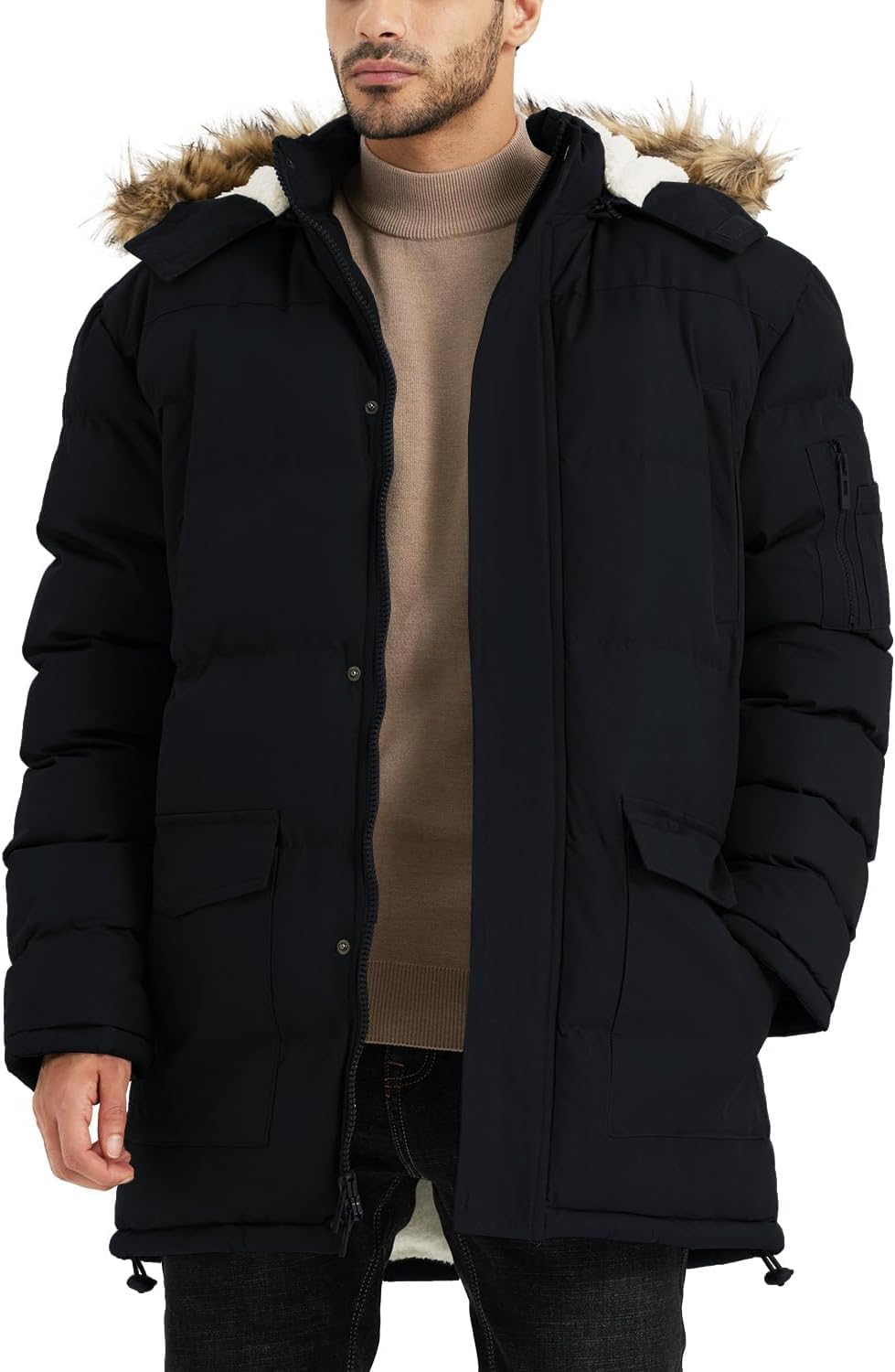 Winter Coats For Men Winter Jackets Water Resistant Warm Thicken Puffy Hooded Insulated Thicken Parka Coat Winter Coats For Men Winter Jackets Water Resistant Warm Thicken Puffy Hooded Insulated Thicken Parka Coat