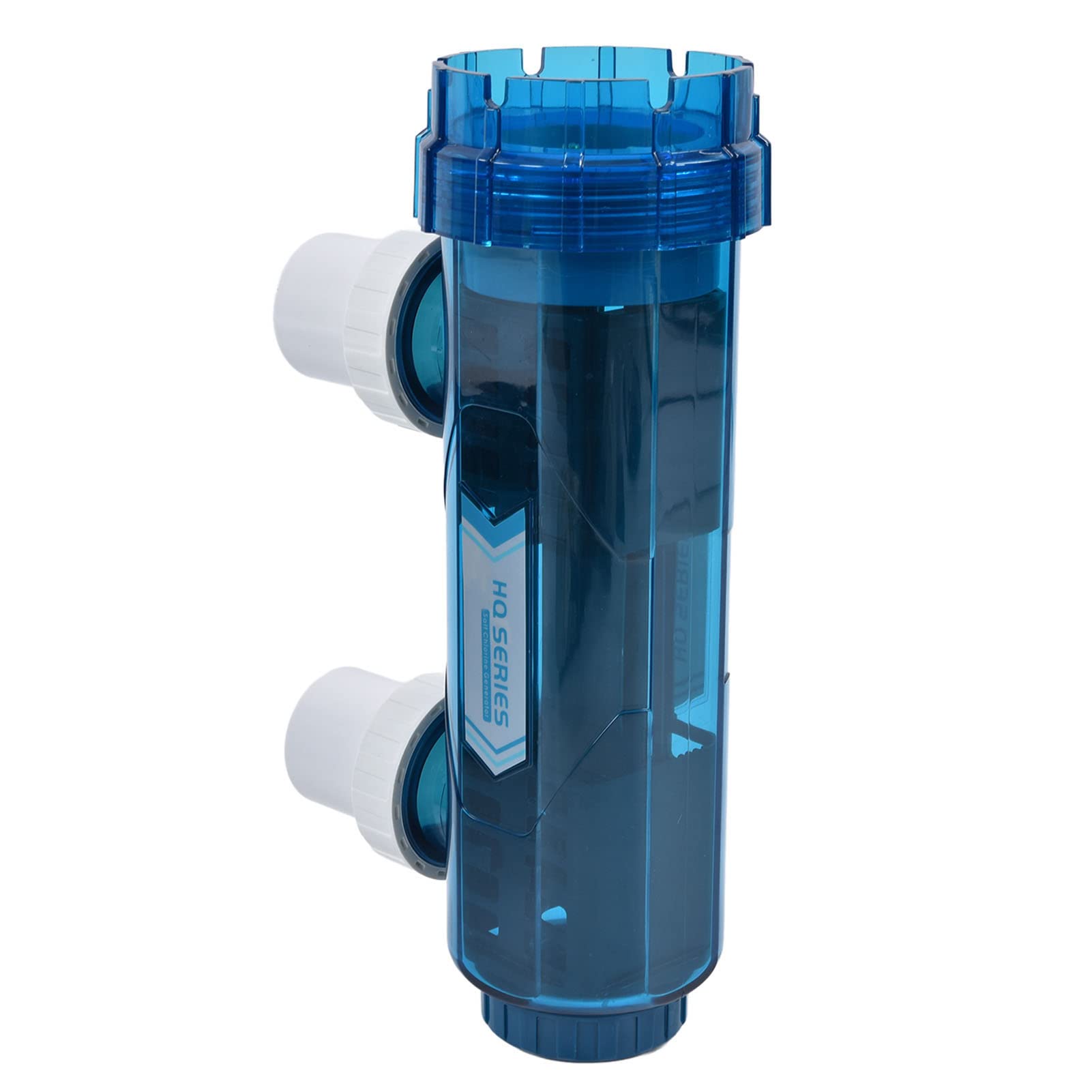 SIXRUN Générateur de Sel électrolytique Générateur de Sel de Piscine en Plastique AC220 à 240 V 50 Hz avec Cellule Autonettoyante 6 Niveaux de Sortie Contrôle de Minuterie pour Piscine Spa (HQ-25g/h)