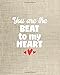 Produktbild Cute Writing Journal - You Are The Beat To My Heart - 8x10 Notebook Dot Grid Journal Paper: Cute Positive Love Journal for Women and Girls with Bullet Paper Puns in a Dot Grid Notebook
