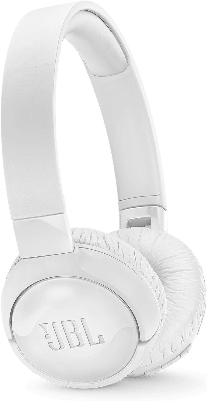 Tune 600 BTNC On-Ear Active Noise-Cancelling Bluetooth Headphones, Headset with Built-In Microphone and 12+ Hours of Wireless Streaming, White