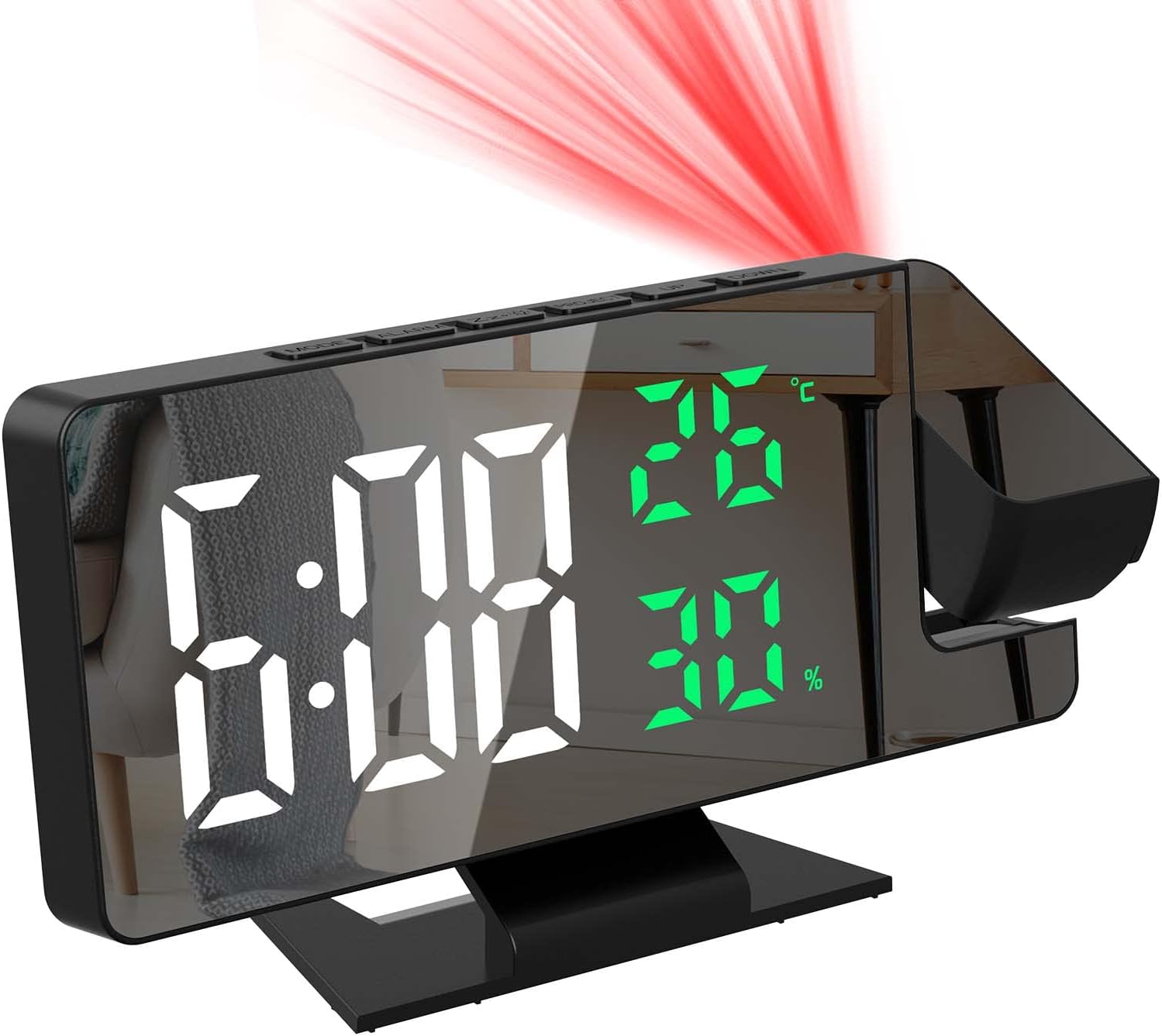 AYRELY Petit Réveil Analogique Rétro à Piles, Horloge De Table En Métal