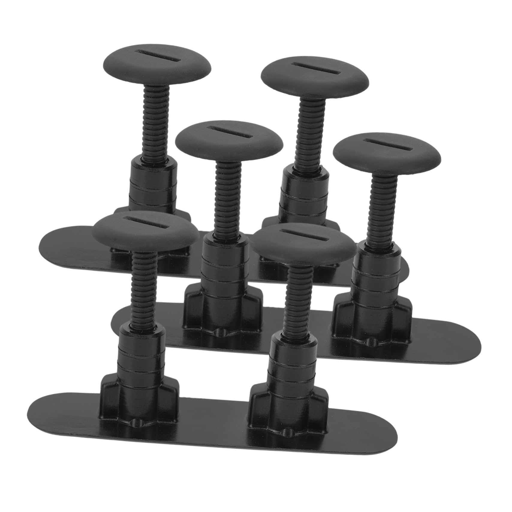 Set di Viti Nere in Mylon per Tavola da Paddle, Accessori per Surf con Chiave in Plastica, Kit Completo per Fissaggio Base e Timone, per Sport Acquatici