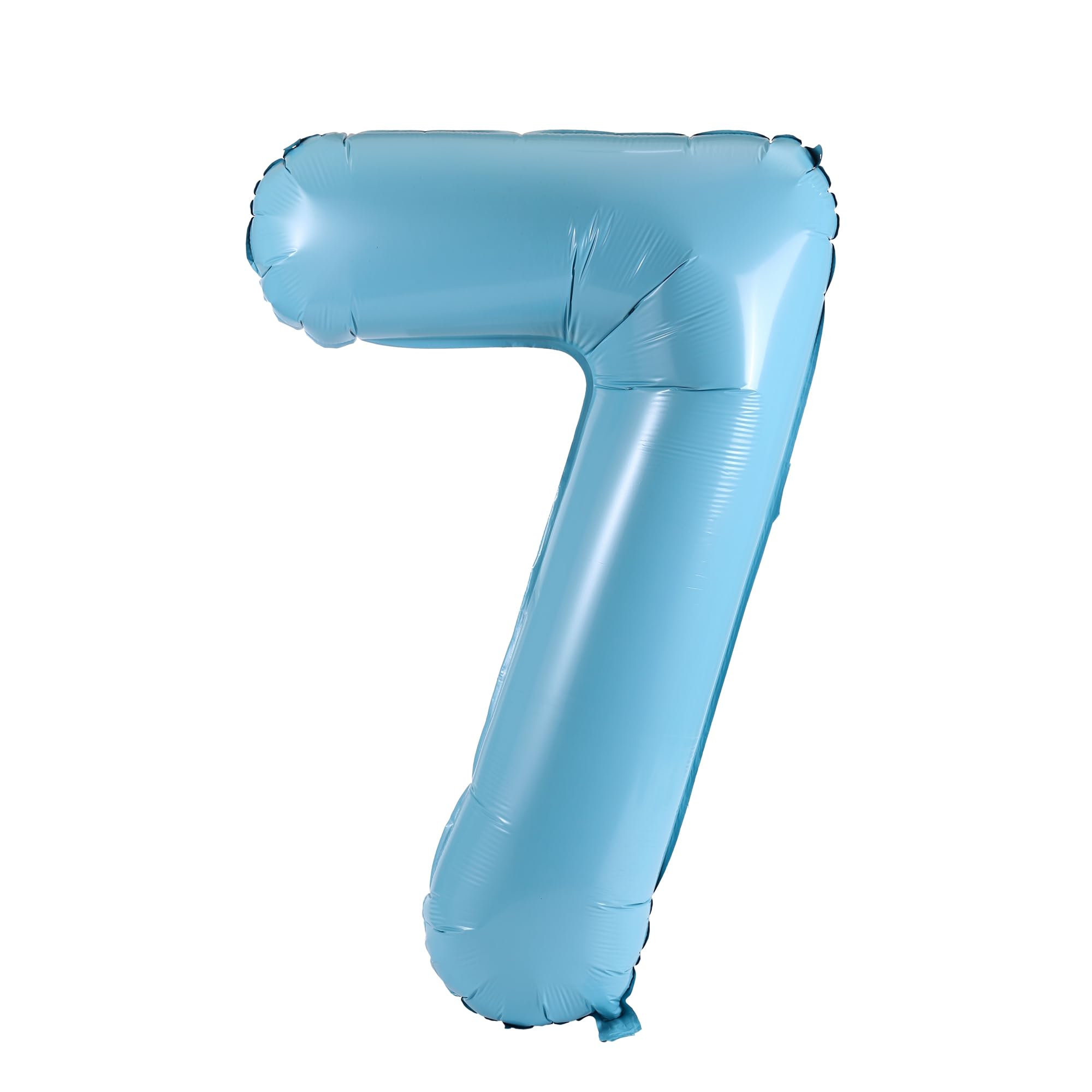 YPSelected 32 Inch Large Foil Helium Number Balloon Birthday Wedding Party 0-9 (Baby Blue, 7)