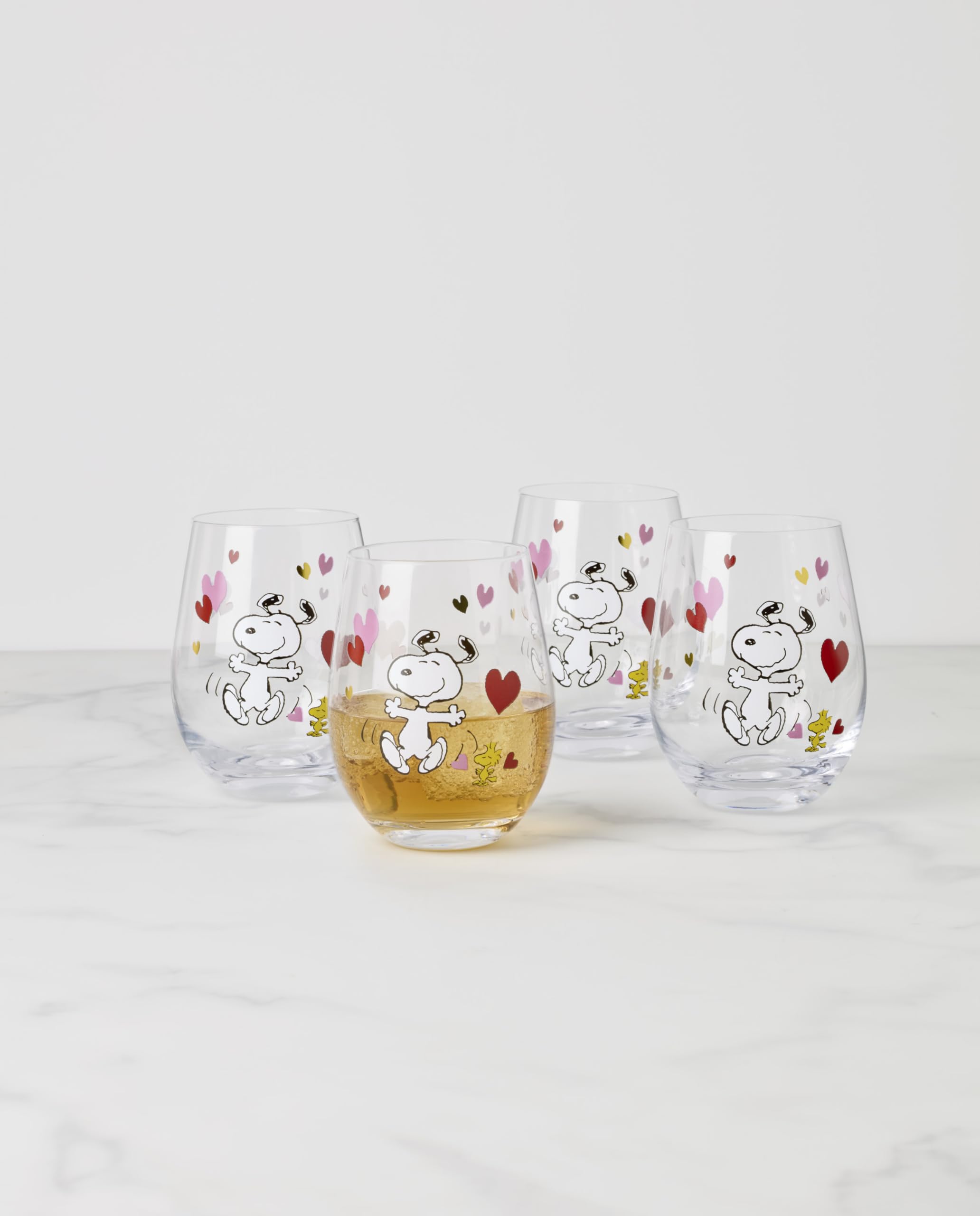 Lenox 897880 Snoopy Valentine's Day Tumblers, Set of 4 : Amazon.ca