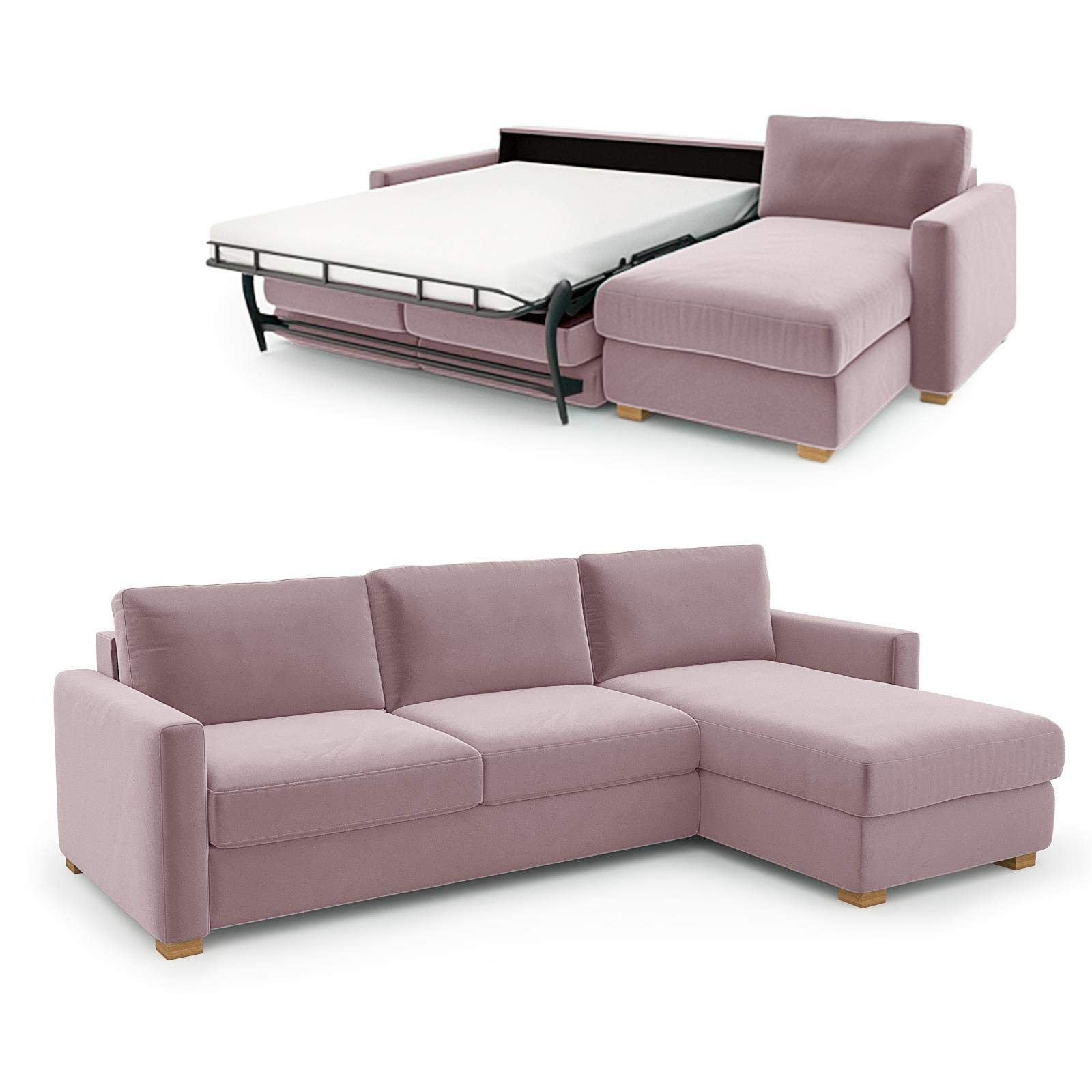 M&S Jayden Chaise Storage Sofa Bed (Lefthand) L3STC Teal,, 45 OFF