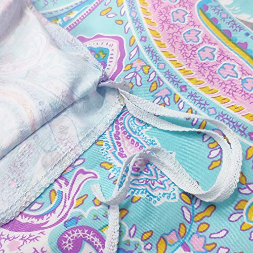Softta Full Size Colorful Paisley Western Bedding 78×86 Inches Bedding Sets Vintage Girls Kids 3Pcs Zipper Closure Duvet Cover Sets 100% Cotton Light Purple B Chic Boho Bedding Collection #TOP2