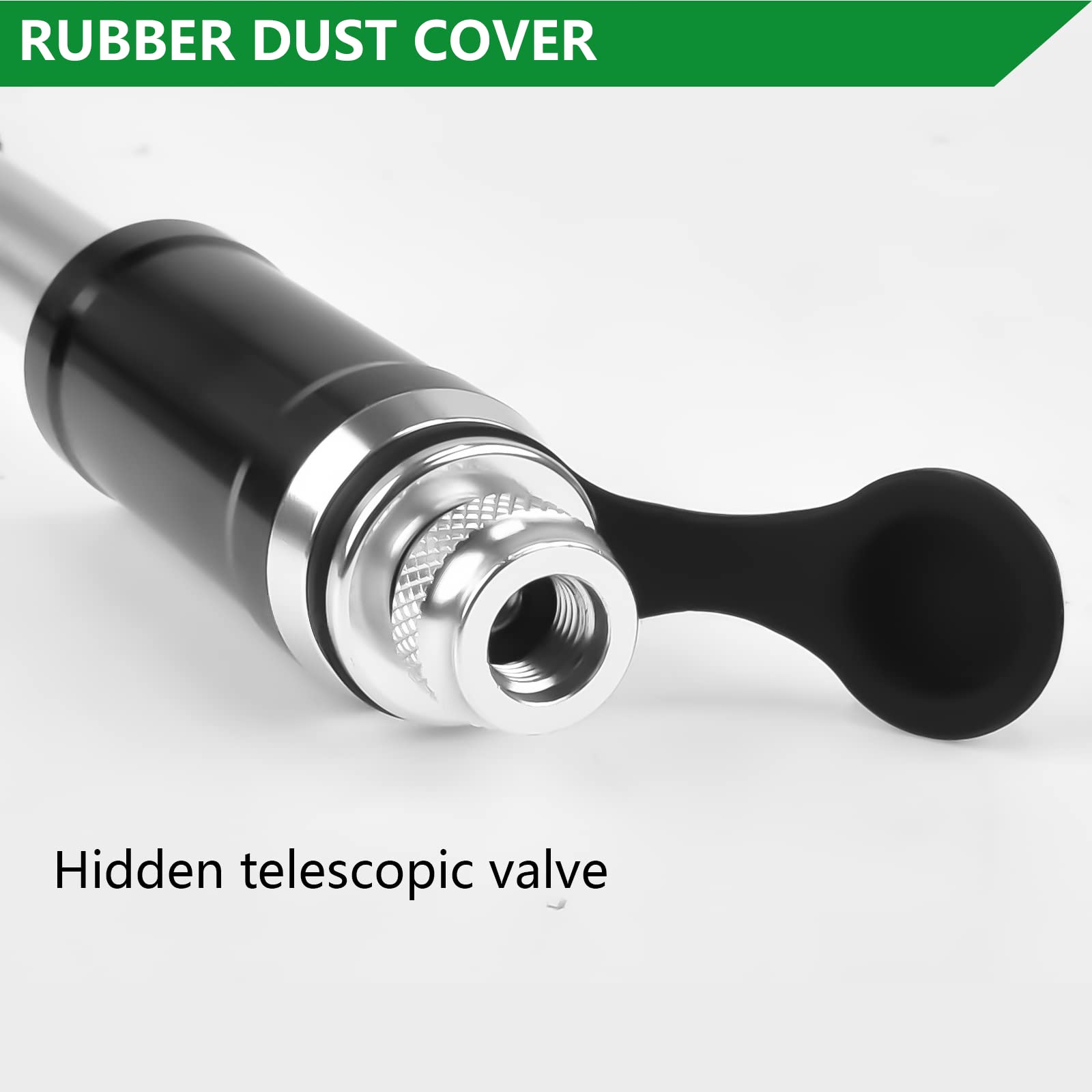 Mini-Fahrradpumpe 140 PSI - 83g, Aluminium - Für Presta & Schrader Ventile - Tragbar