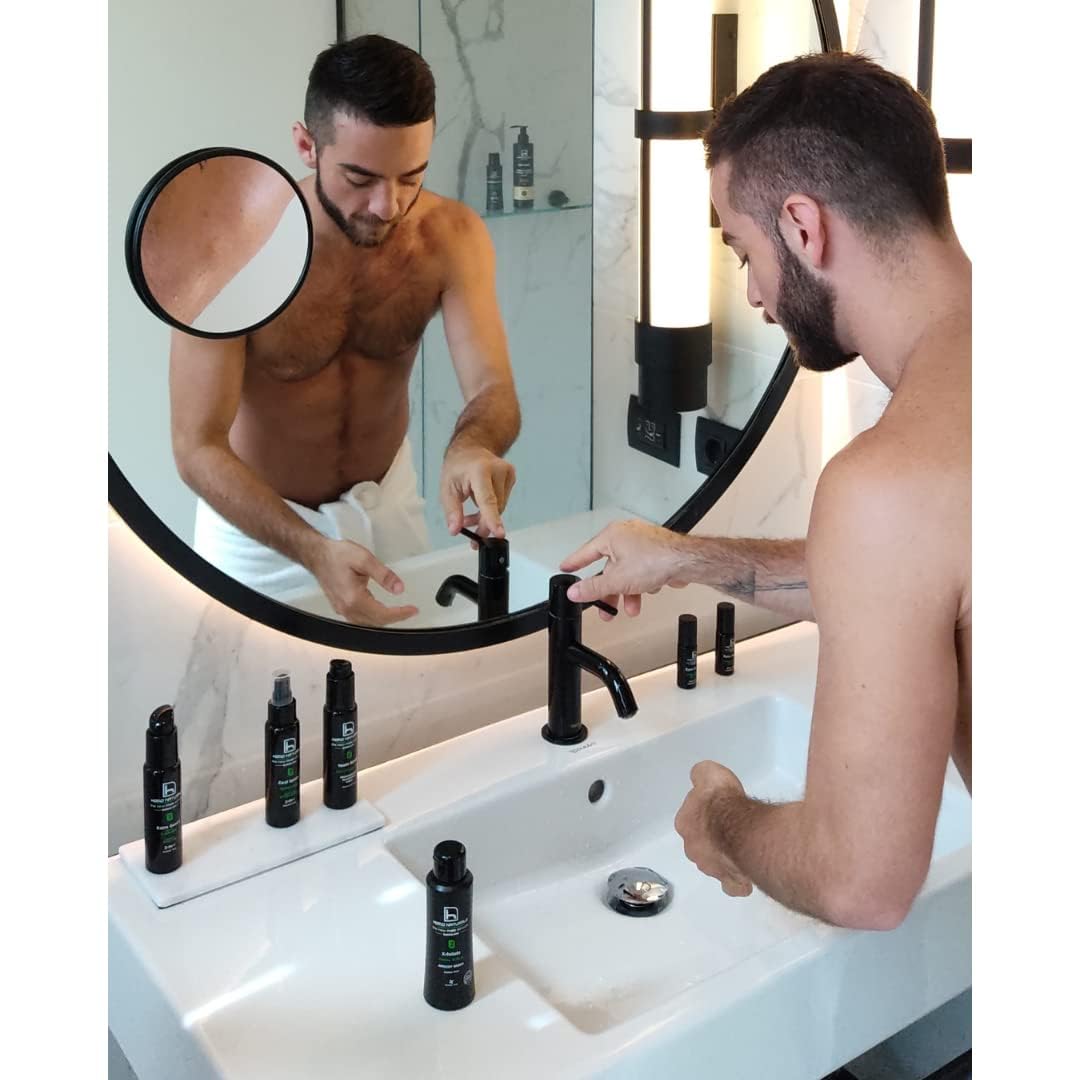 Homo Naturals Kit Tratamiento Facial 4 Pasos - Pack Regalo Hombres - Kit de Cuidado Facial Hombres - Cosmetica Masculina - Regalos para Hombre - Tratamiento Facial 100% Natural & BIO