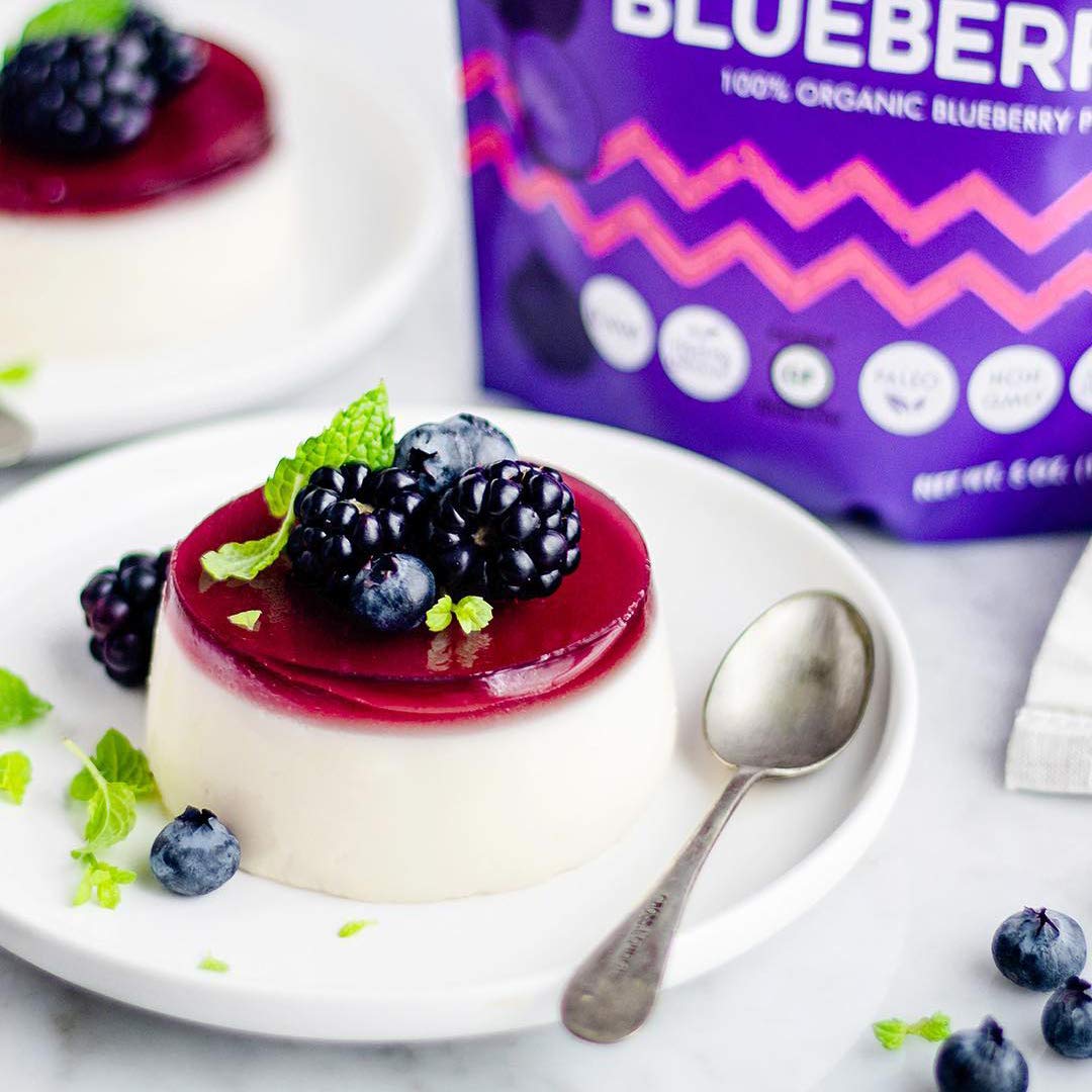 Polvo orgánico de arándanos índigo, polvo colorante alimentario morado, sin gluten, sin OMG, 5 onzas (paquete de 1) 5