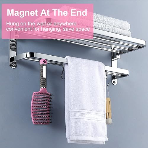 Miniatura 4 de Cepillo de pelo, 2 piezas de cerdas de jabalí con peine de cola, cepillo de ventilación de masaje suave para hombres y mujeres, cepillo de pelo