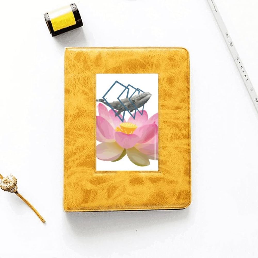 no/no Lotus Whale Flower Bird Sacred Photo Album Family Wedding Picture 4x6