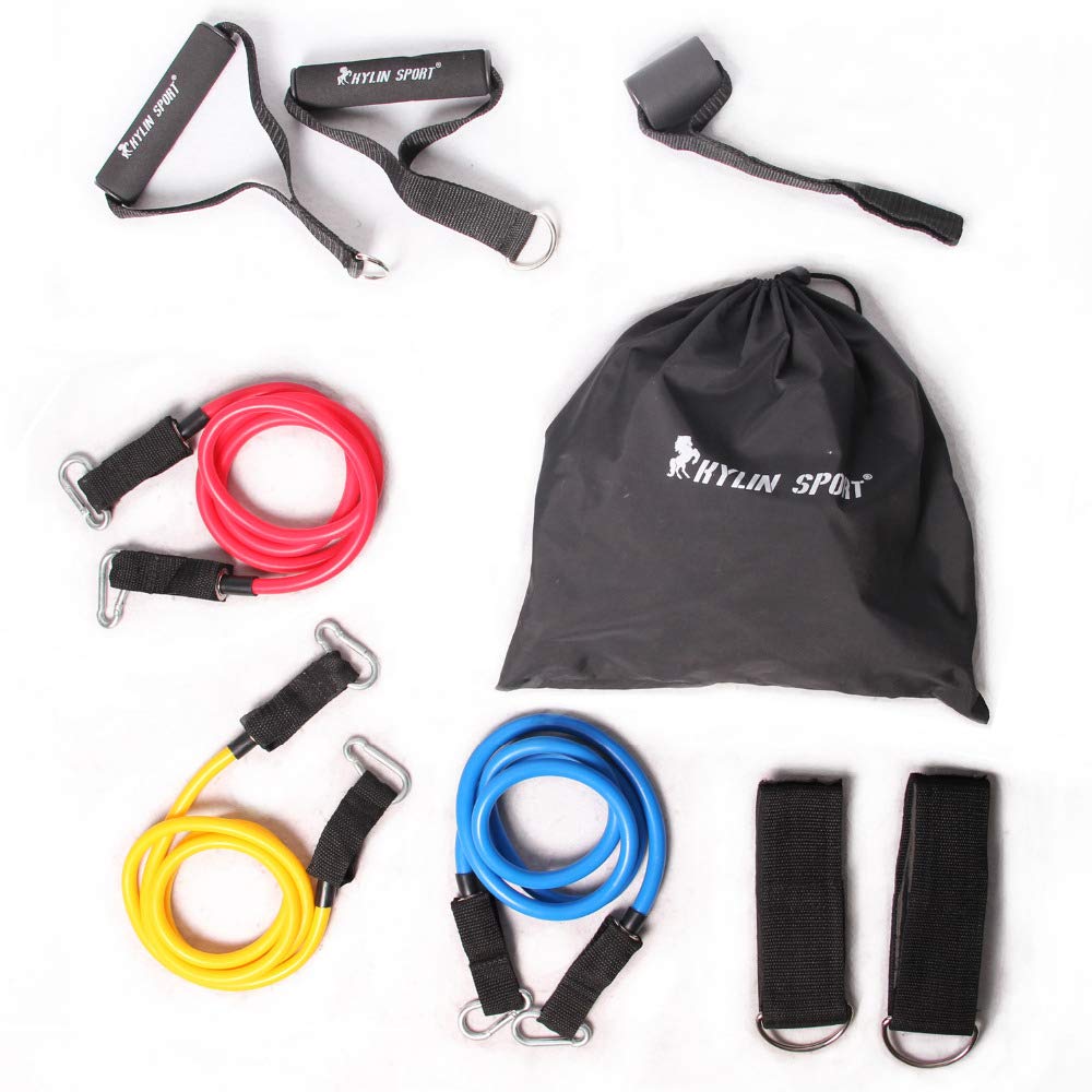 9 PC/Set Bandas de Resistencia, 45 Libras Estiramiento de la Aptitud de Resistencia Bandas de Goma Ejercicio de Entrenamiento de Peso Ligero Aaccessories la Clase de Gimnasia