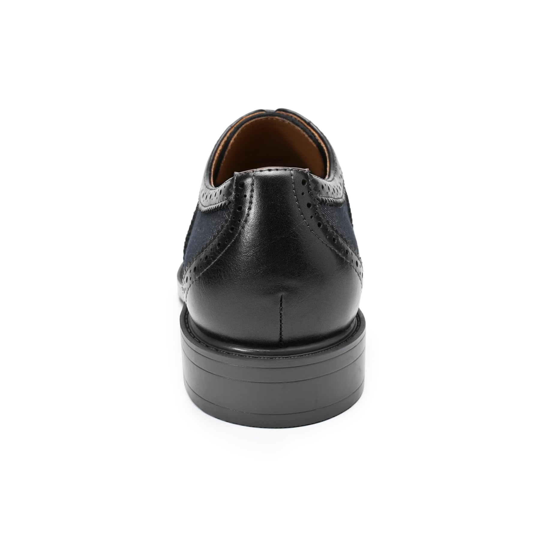 Allthemen Męskie buty garniturowe skórzane Brogue sznurowane klasyczne buty