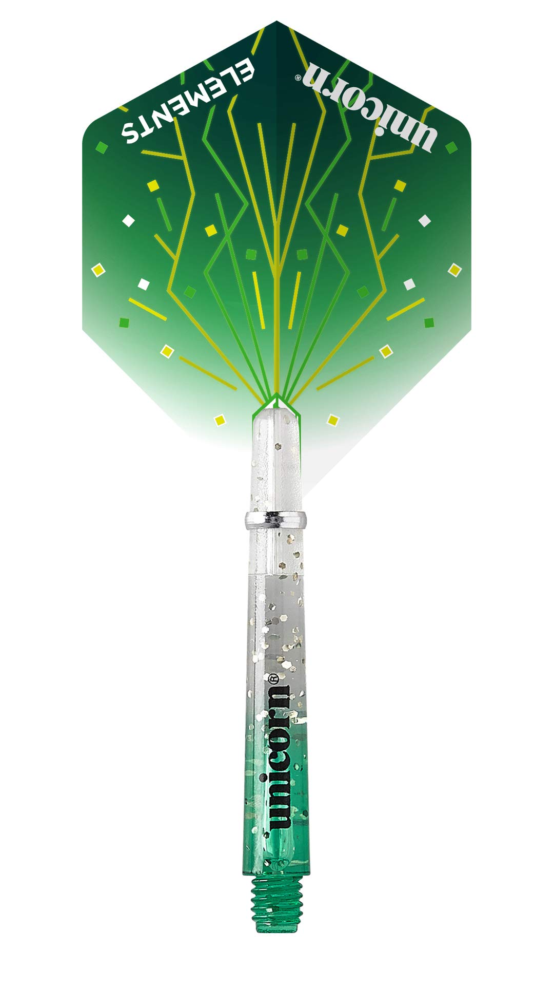 UNICORN Dart Shafts & Flights | Gripper 4 Elements | Durable Polycarbonate | Ultra-Short, Short, Medium or Long