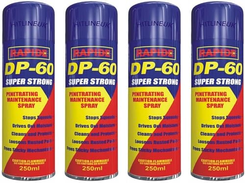 4 x DP-60 Penetrating Releasing Cleaning Maintenance Spray Lubricant 250ml