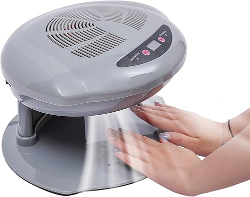 Secador de uñas profesional, ventilador de uñas de 400 W, máquina secadora con inducción automática, viento cálido y frío, herramienta de manicura