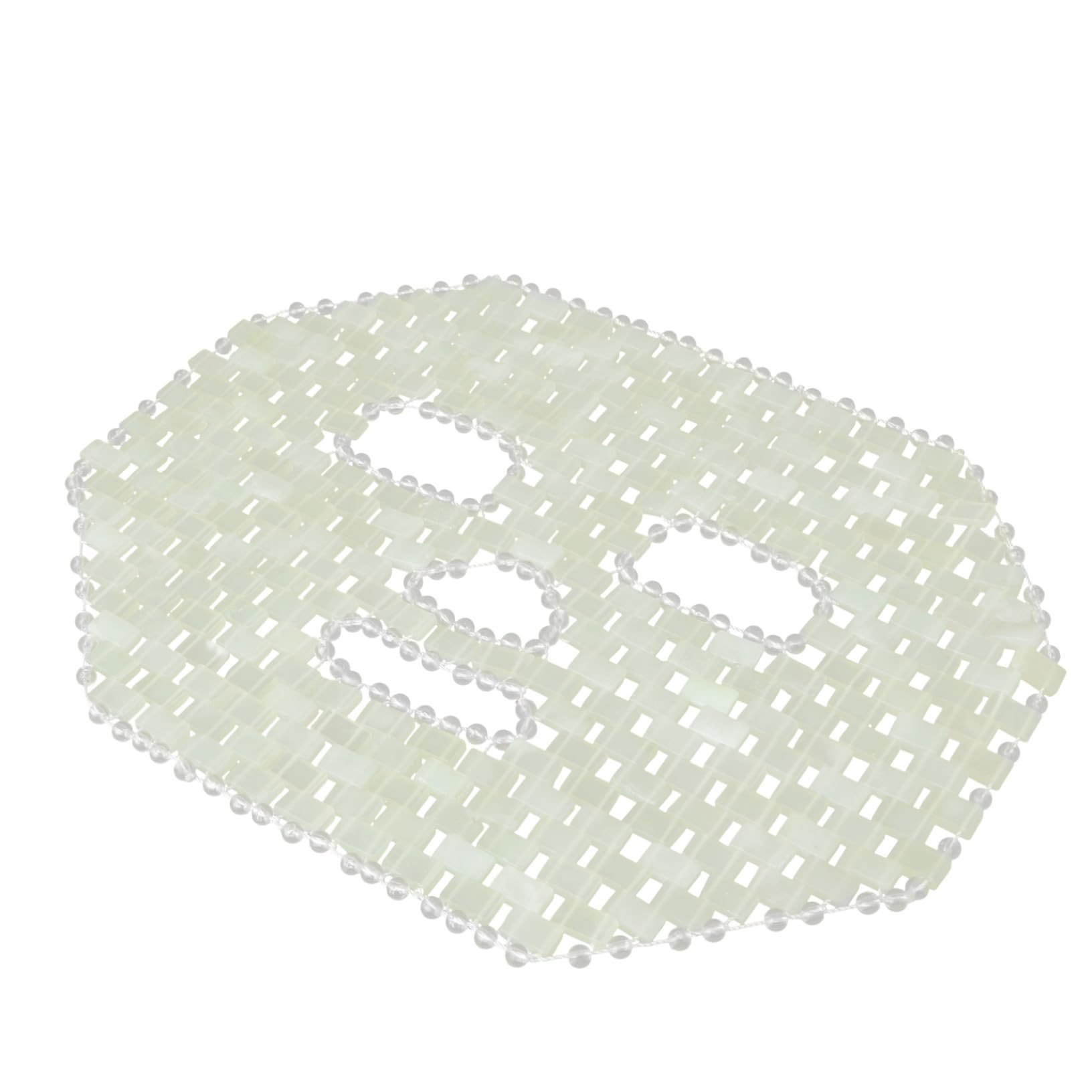 Natürliche Jade Maske zur Beruhigung und Anti Aging Gesichtsmaske aus Grünem Jade Material für Entspannenden Schlaf und Hautpflege