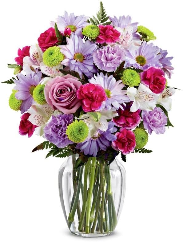 From You Flowers - Sweet Lavender Bouquet with Glass Vase | Fresh Flower Bouquets for Birthday, Anniversary, Get Well or Celebration