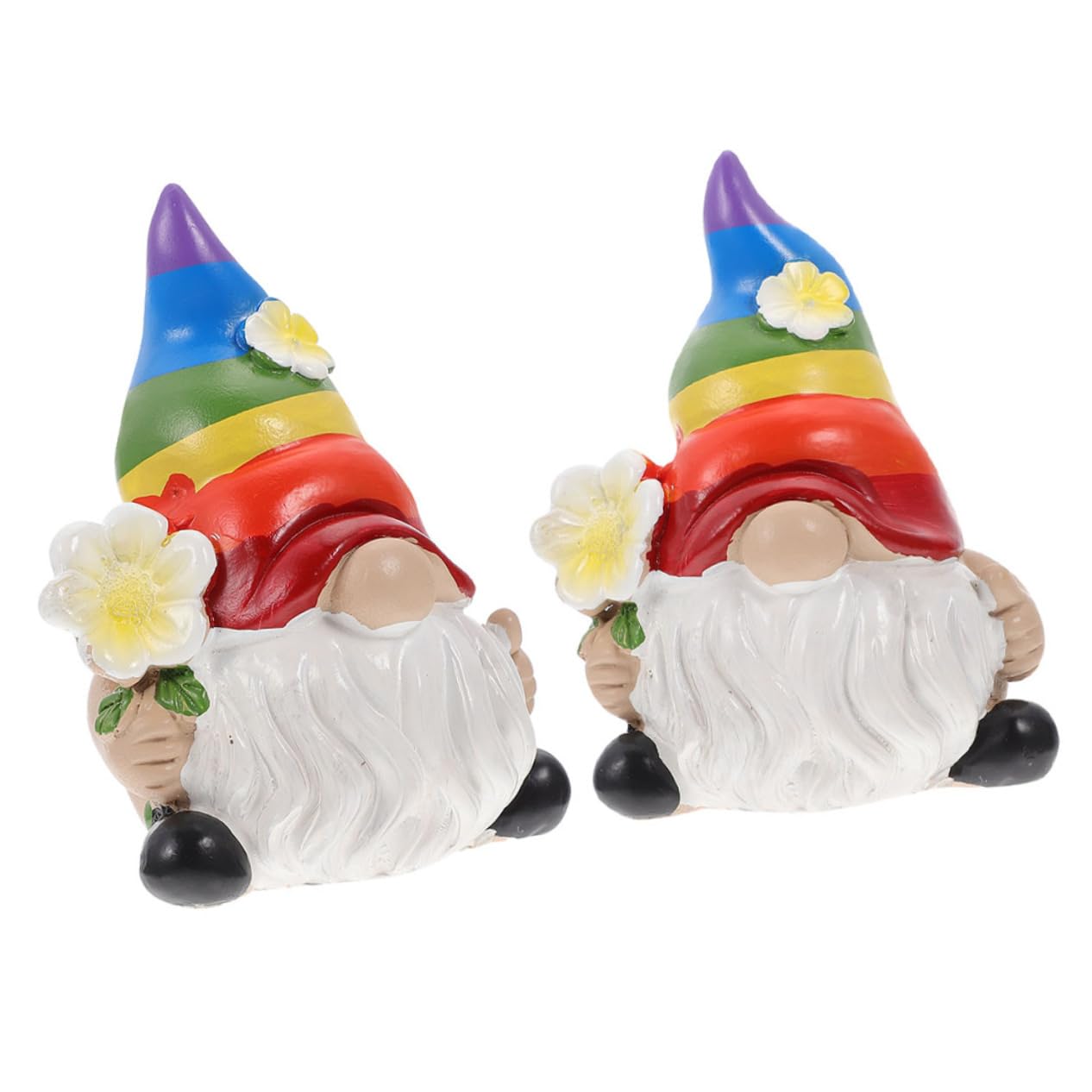 ifundom 5 Sätze Lustige Gartenzwerge Wetterfeste Gartenfiguren Dekorative GNOME Für Garten Outdoor Deko Für Gartenliebhaber 2 Stück * 5
