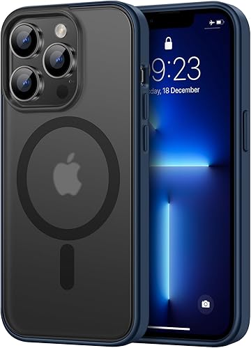 Miniatura 1 de TENDLIN Funda compatible con iPhone 13 Pro, translúcida mate, parte trasera dura con parachoques de silicona suave, cómoda funda (rosa)