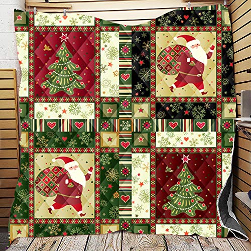 FANSU Bedspread Quilt Single Double Super King Bed Size, Quilted Bed Cover Sofa Blanket Throw Lightweight Decorative Coverlet 3D Microfiber Comforter Bed Sheet (226x260cm,Christmas pattern) - Cosy Home Interiors FANSU Bedspread Quilt Single Double Super King Bed Size, Quilted Bed Cover Sofa Blanket Throw Lightweight Decorative Coverlet 3D Microfiber Comforter Bed Sheet (226x260cm,Christmas pattern)